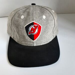 NHL New Jersey Devils Baseball Cap Hockey Tweed Hat One Size Unisex